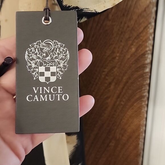 Vince Camuto Cow Print Chiffon Top - Picture 6 of 9